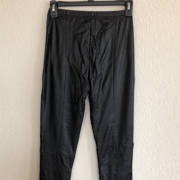 PLUSH Fleece Lined Liquid Moto Legging IN BLACK S - Picture 6 of 9